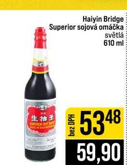 Haiyin Bridge Superior sojová omáčka světlá 610 ml