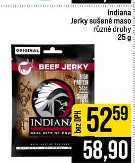 Indiana Jerky sušené maso různé druhy 25 g
