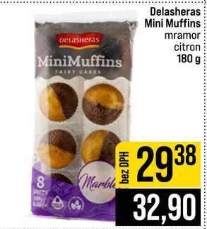 Delasheras Mini Muffins mramor citron 180 g
