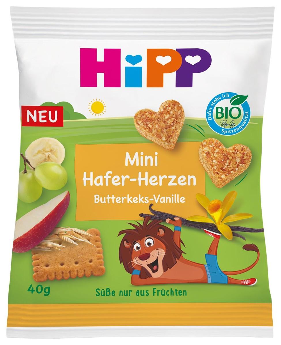 HiPP BIO Ovocno-obilná srdíčka, 40 g Globus