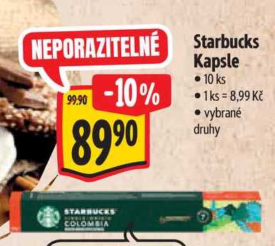   Starbucks Kapsle  10 ks 