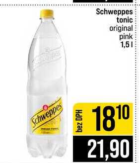Schweppes tonic original pink 1,5l