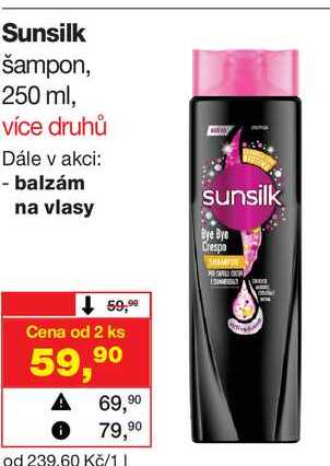 Sunsilk šampon, 250 ml Barvy a laky drogerie 