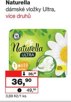 Naturella dámské vložky Ultra, více druhů Barvy a laky drogerie 