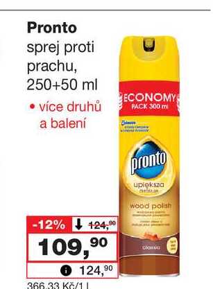Pronto sprej proti prachu, 250+50 ml