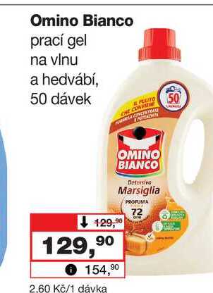 Omino Bianco prací gel na vinu a hedvábí, 50 dávek Barvy a laky drogerie 