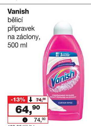 Vanish bělicí přípravek na záclony, 500 ml