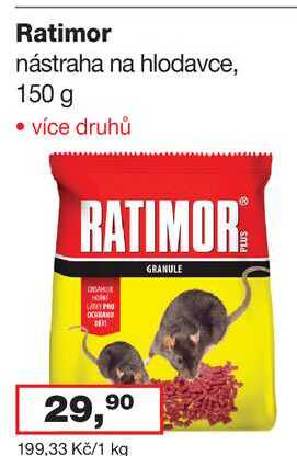 Ratimor nástraha na hlodavce, 150 g