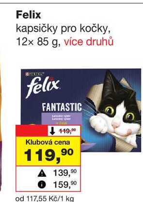 Felix kapsičky pro kočky, 12x 85 g