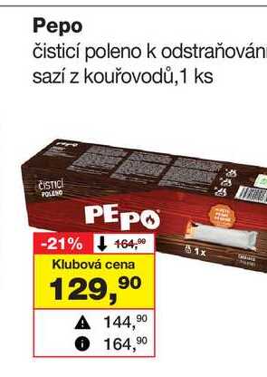 Pepo čisticí poleno k odstraňován sazí z kouřovodů, 1 ks Barvy a laky drogerie 
