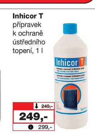 Inhicor T přípravek k ochraně ústředního topení, 1l Barvy a laky drogerie 