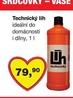 Technický líh ideální do domácnosti i dílny, 1l Barvy a laky drogerie 