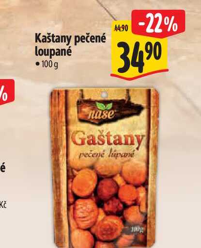 Kaštany pečené loupané 100 g