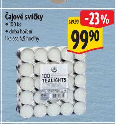 Čajové svíčky 100 ks 
