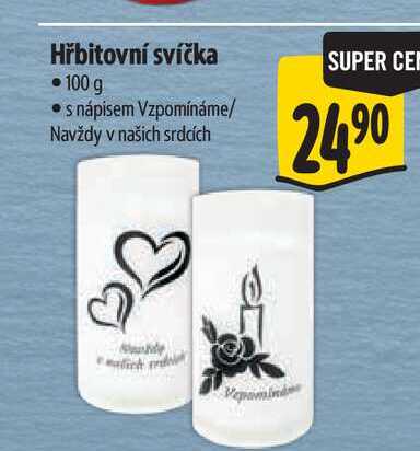 Hřbitovní svíčka 100 g  
