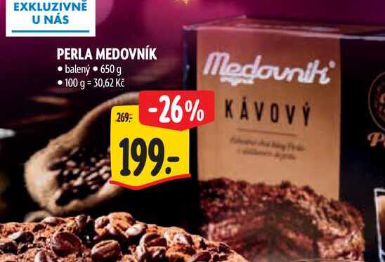  PERLA MEDOVNÍK balený 650 g  