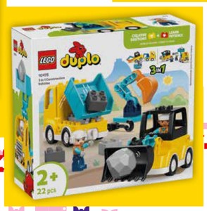 LEGO® DUPLO® 10475 Vozidla na stavbě 3 v 1 Tesco