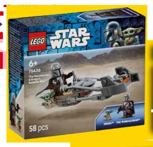 LEGO® Star Wars™ 75436 Mandalorian a Grogu a spídrová motorka