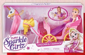 Sparkle Girlz Princezna s jednorožcem a kočárem