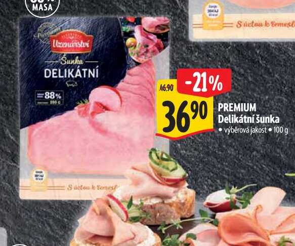 PREMIUM Delikátní šunka 100 g