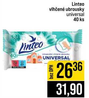 Linteo vlhčené ubrousky universal 40 ks 