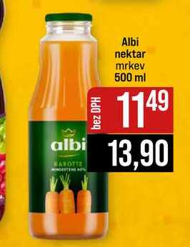 Albi nektar mrkev 500 ml