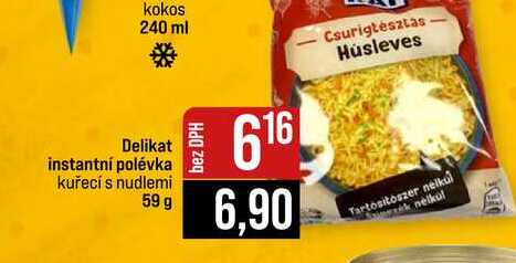 Delikat instantní polévka kuřecí s nudlemi 59 g