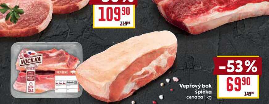 Vepřový bok špička cena za 1 kg