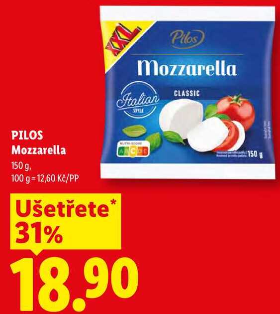 PILOS Mozzarella, 150 g