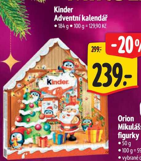 Kinder Adventní kalendář, 184 g