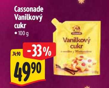 Cassonade Vanilkový cukr, 100 g