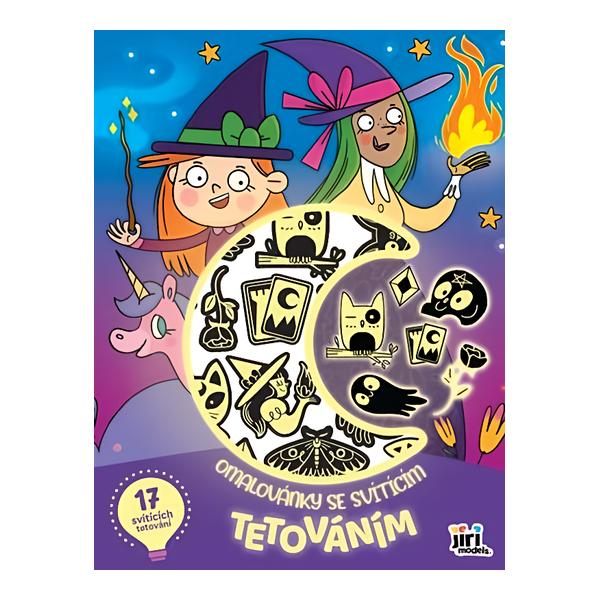 JIRI MODELS Omalovánky se svítícím tetováním - Strašidla a čarodějnice Košík.cz