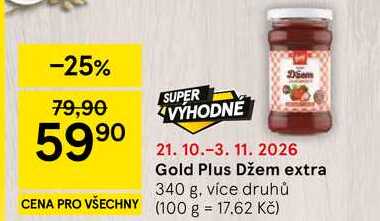 Gold Plus Džem extra 340 g