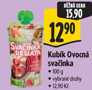 Kubík Ovocná svačinka, 100 g Albert