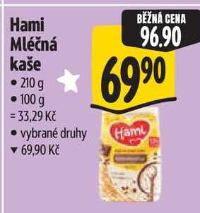 Hami Mléčná kaše, 210 g Albert