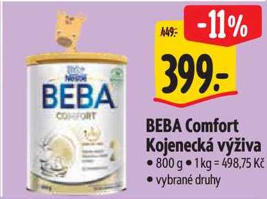 BEBA Comfort Kojenecká výživa, 800 g Albert
