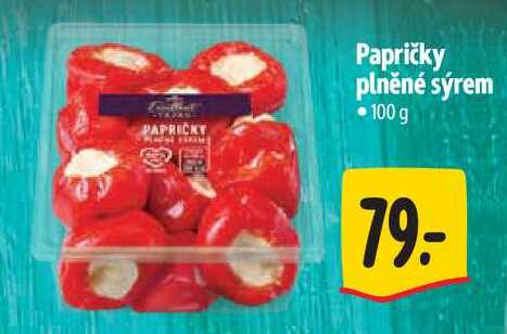 STPapričky plněné sýrem, 100 g