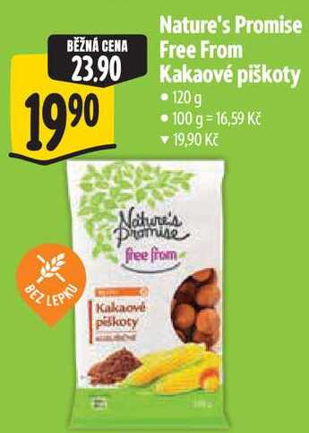 Nature's Promise Free From Kakaové piškoty, 120 g