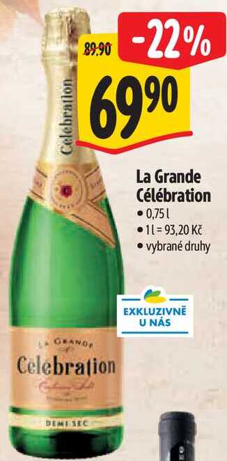 La Grande Célébration, 0,75 l