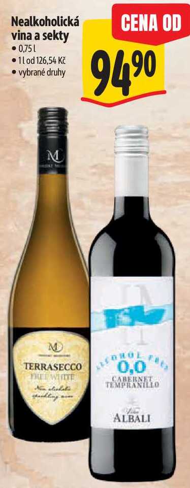 Nealkoholická vina a sekty, 0,75 l