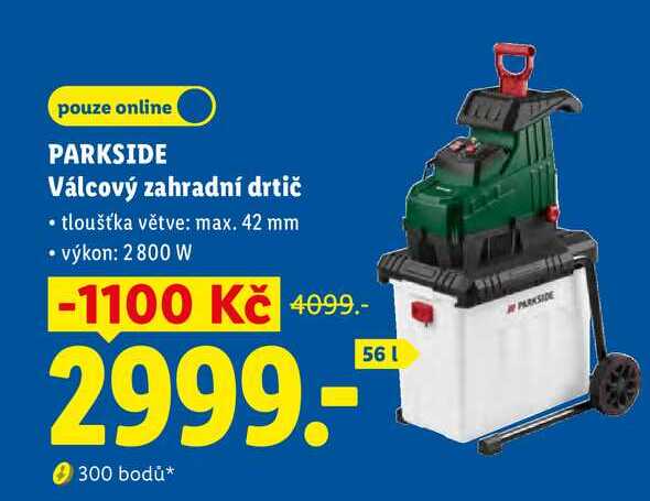 PARKSIDE Válcový zahradní drtič