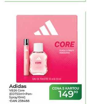 Adidas VB26 Core (EDT50ml Pen- Spray10ml)  