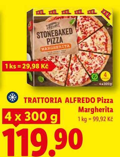 TRATTORIA ALFREDO Pizza Margherita, 4x 300 g