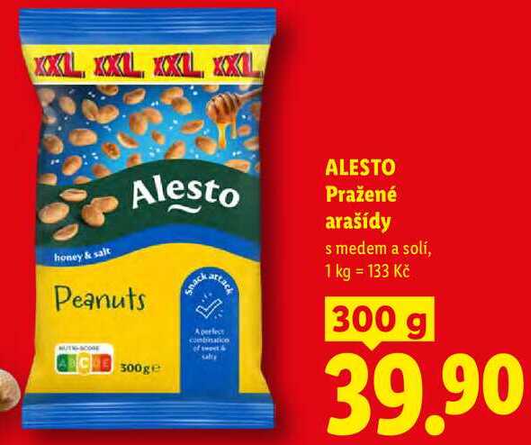 ALESTO Pražené arašídy, 300 g