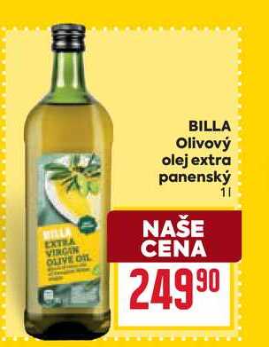 BILLA Olivový olej extra panenský 1l