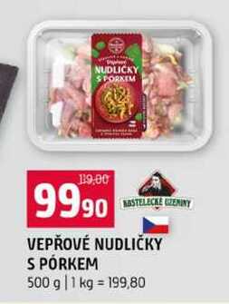 VEPŘOVÉ NUDLIČKY S PÓRKEM 500 g 