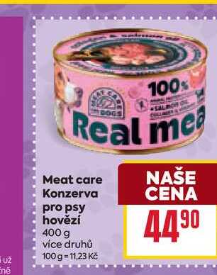 Meat care Konzerva pro psy hovězí 400 g  