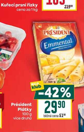 Président Plátky 100 g  