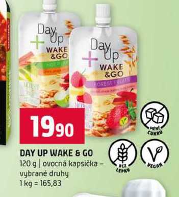DAY UP WAKE & GO 120 g ovocná kapsička vybrané druhy