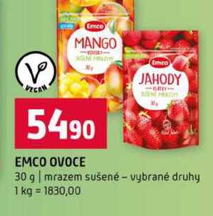 EMCO OVOCE 30 g mrazem sušené vybrané druhy